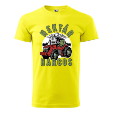 ZSONA DEKOR Póló Hektár harcos mintával - Sárga S méretben egyedi ajándék