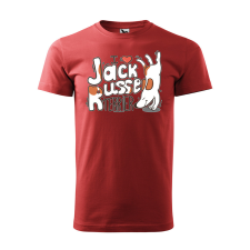 ZSONA DEKOR Póló I love Jack Russel mintával - Terrakotta XXXL méretben egyedi ajándék
