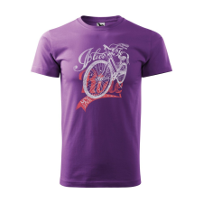 ZSONA DEKOR Póló I love to my bike mintával - Lila XL méretben egyedi ajándék