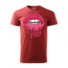 ZSONA DEKOR Póló I love you mintával - Terrakotta XXL méretben v1068 egyedi ajándék