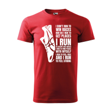 ZSONA DEKOR Póló I run mintával - Piros XXL méretben egyedi ajándék