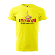 ZSONA DEKOR Póló Legénybúcsú az utolsó nap szabadon mintával - Sárga XXL méretben egyedi ajándék