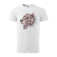 ZSONA DEKOR Póló Mérges kutya mintával - Fehér S méretben egyedi ajándék