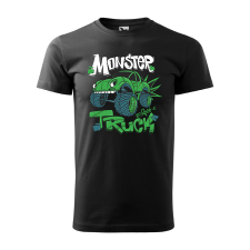 ZSONA DEKOR Póló Monster truck mintával - Fekete L méretben egyedi ajándék