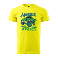 ZSONA DEKOR Póló Monster truck mintával - Sárga XXXL méretben egyedi ajándék