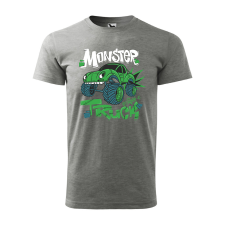 ZSONA DEKOR Póló Monster truck mintával - Szürke XXXL méretben egyedi ajándék