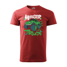 ZSONA DEKOR Póló Monster truck mintával - Terrakotta L méretben egyedi ajándék