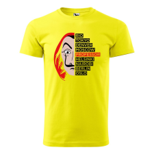 ZSONA DEKOR Póló Nagy pénzrablás V2 mintával - Sárga S méretben egyedi ajándék