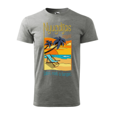 ZSONA DEKOR Póló Nyugdíjas vagyok mintával - Szürke S méretben egyedi ajándék