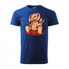 ZSONA DEKOR Póló Plüss nyuszi mintával - Kék M méretben egyedi ajándék