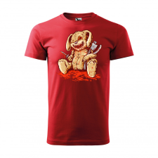 ZSONA DEKOR Póló Plüss nyuszi mintával - Piros M méretben egyedi ajándék