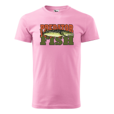 ZSONA DEKOR Póló Predator fish mintával - Rózsaszín S méretben egyedi ajándék