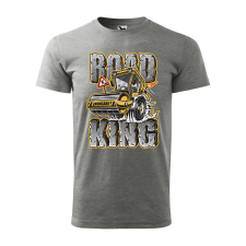 ZSONA DEKOR Póló Road king mintával - Szürke XXL méretben egyedi ajándék