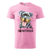 ZSONA DEKOR Póló Rotweiler mintával - Rózsaszín L méretben