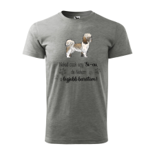 ZSONA DEKOR Póló Si-cu mintával - Szürke S méretben egyedi ajándék