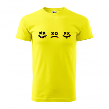 ZSONA DEKOR Póló Smile mintával - Sárga S méretben egyedi ajándék