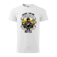 ZSONA DEKOR Póló Soldier mintával - Fehér S méretben egyedi ajándék