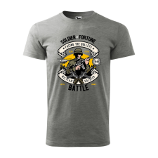 ZSONA DEKOR Póló Soldier mintával - Szürke M méretben egyedi ajándék