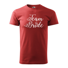 ZSONA DEKOR Póló Team bride mintával - Terrakotta XXXL méretben egyedi ajándék