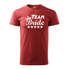 ZSONA DEKOR Póló Team bride mintával - Terrakotta XXXL méretben v4 egyedi ajándék