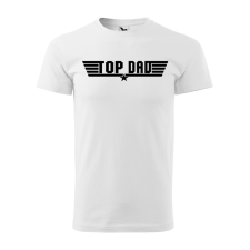 ZSONA DEKOR Póló Top dad mintával - Fehér S méretben egyedi ajándék