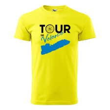 ZSONA DEKOR Póló Tour de Velence mintával - Sárga XL méretben egyedi ajándék