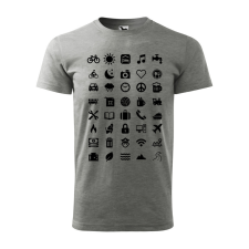 ZSONA DEKOR Póló Traveller mintával - Szürke XL méretben egyedi ajándék