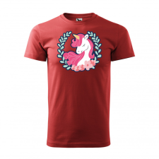 ZSONA DEKOR Póló Unikornis koszorúval mintával - Terrakotta XXXL méretben egyedi ajándék