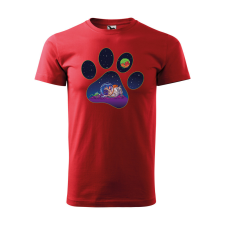 ZSONA DEKOR Póló Űrkutya mintával - Piros S méretben egyedi ajándék