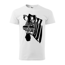 ZSONA DEKOR Póló Zebra mintával - Fehér XXXL méretben egyedi ajándék
