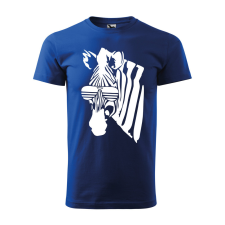 ZSONA DEKOR Póló Zebra mintával - Kék L méretben egyedi ajándék