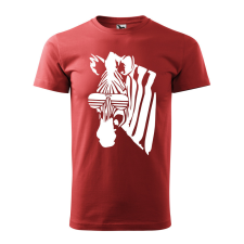 ZSONA DEKOR Póló Zebra mintával - Terrakotta M méretben egyedi ajándék