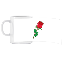 ZSONA DEKOR Porcelán bögre Ovis jellel Rózsa mintával bögrék, csészék