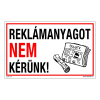 ZSONA DEKOR Reklámanyagot nem kérünk! Műanyag tábla 160x100 mm