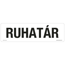 ZSONA DEKOR Ruhatár Öntapadós matrica 250x80 mm információs címke