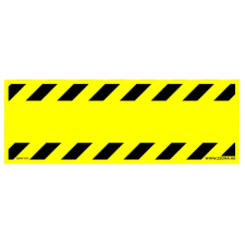 ZSONA DEKOR Sárga-fekete csíkozás padló matrica csomag 140x50 mm 4db/csomag információs címke