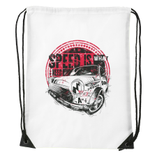 ZSONA DEKOR Speed is what i need - Sport táska fehér kézitáska és bőrönd