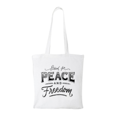 ZSONA DEKOR Stand for peace - Bevásárló táska fehér