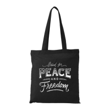 ZSONA DEKOR Stand for peace - Bevásárló táska fekete kézitáska és bőrönd