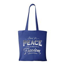 ZSONA DEKOR Stand for peace - Bevásárló táska kék kézitáska és bőrönd