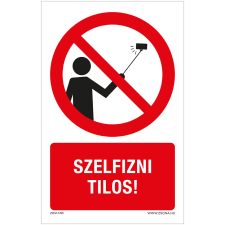 ZSONA DEKOR Szelfizni tilos! Öntapadós matrica 160x100 mm információs címke