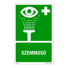 ZSONA DEKOR Szemmosó Műanyag tábla 160x100 mm információs címke