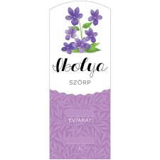 ZSONA DEKOR Szörp cimke Ibolya hosszú 5 db/csomag információs címke