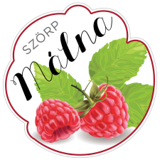 ZSONA DEKOR Szörp cimke Málna 5 db/csomag információs címke