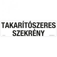ZSONA DEKOR Takarítószeres szekrény Műanyag tábla 250x80 mm információs címke