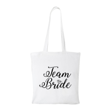 ZSONA DEKOR Team Bride - Bevásárló táska fehér kézitáska és bőrönd
