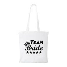 ZSONA DEKOR Team Bride - Bevásárló táska fehér v3