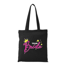 ZSONA DEKOR Team bride - Bevásárló táska fekete v1