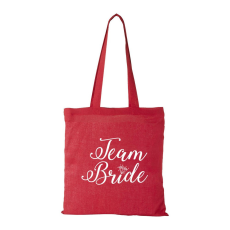 ZSONA DEKOR Team Bride - Bevásárló táska piros v4