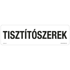 ZSONA DEKOR Tisztítószerek Öntapadós matrica 250x80 mm információs címke